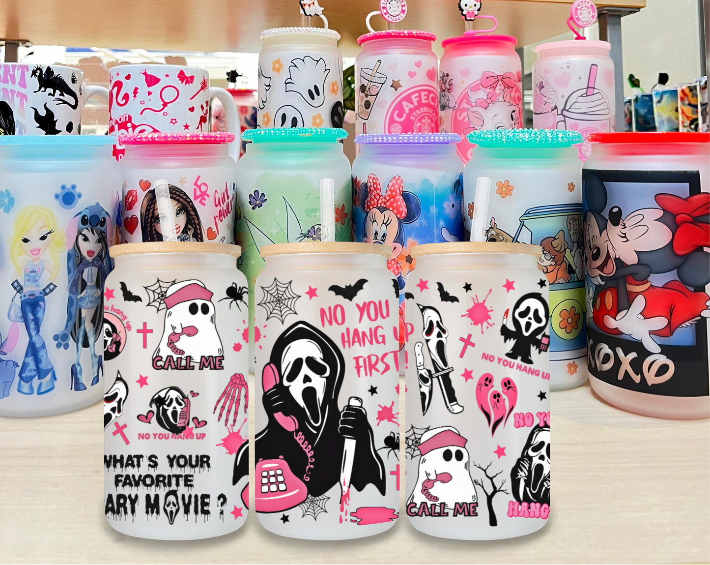 Ghostface 2 Glass Cup