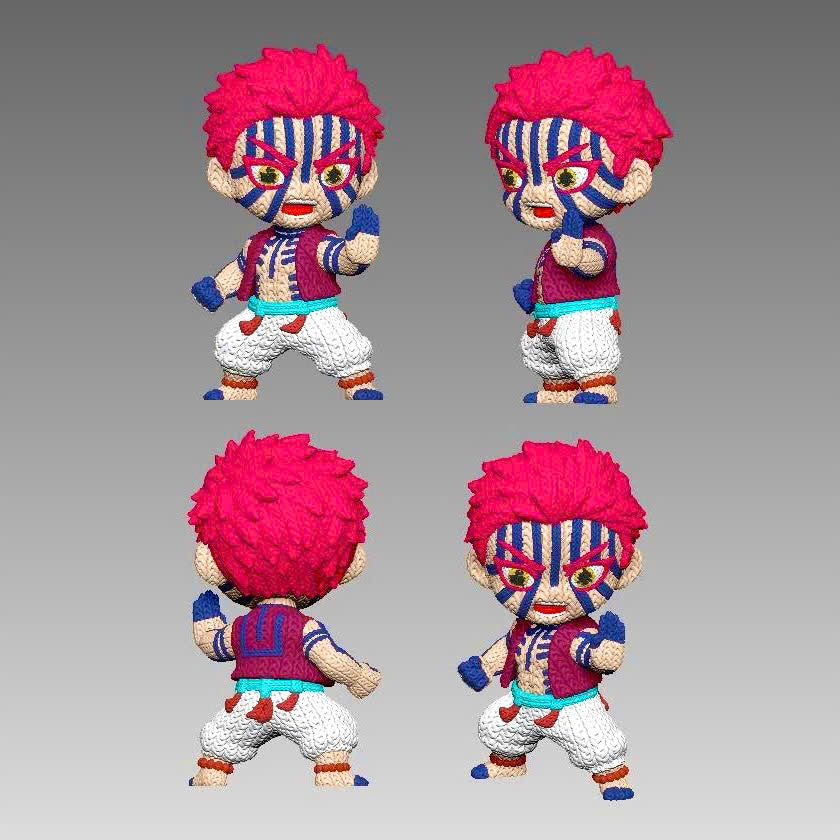 Crochet Style Demon Slayer 3D Figure