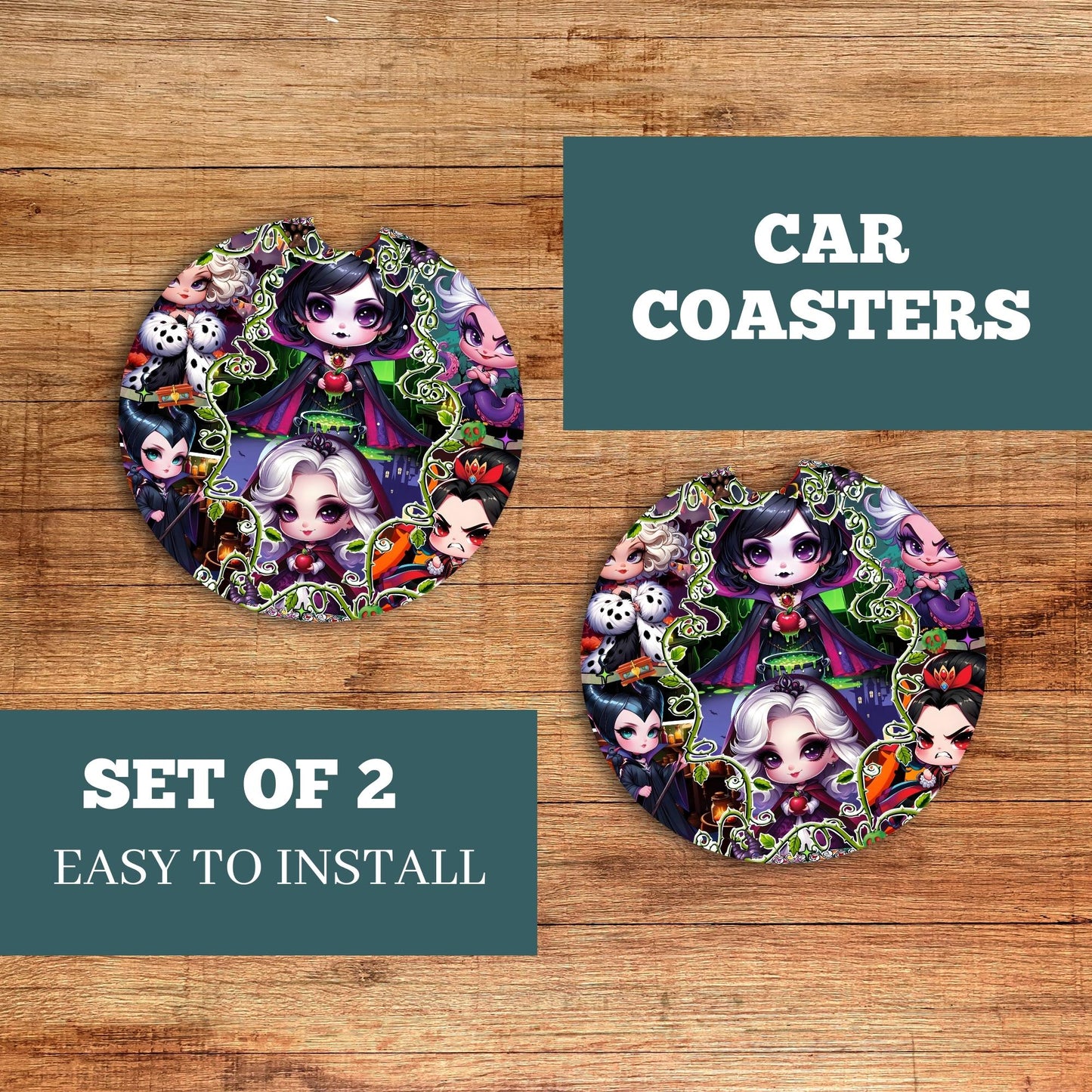 Baby Villains Car Coaster