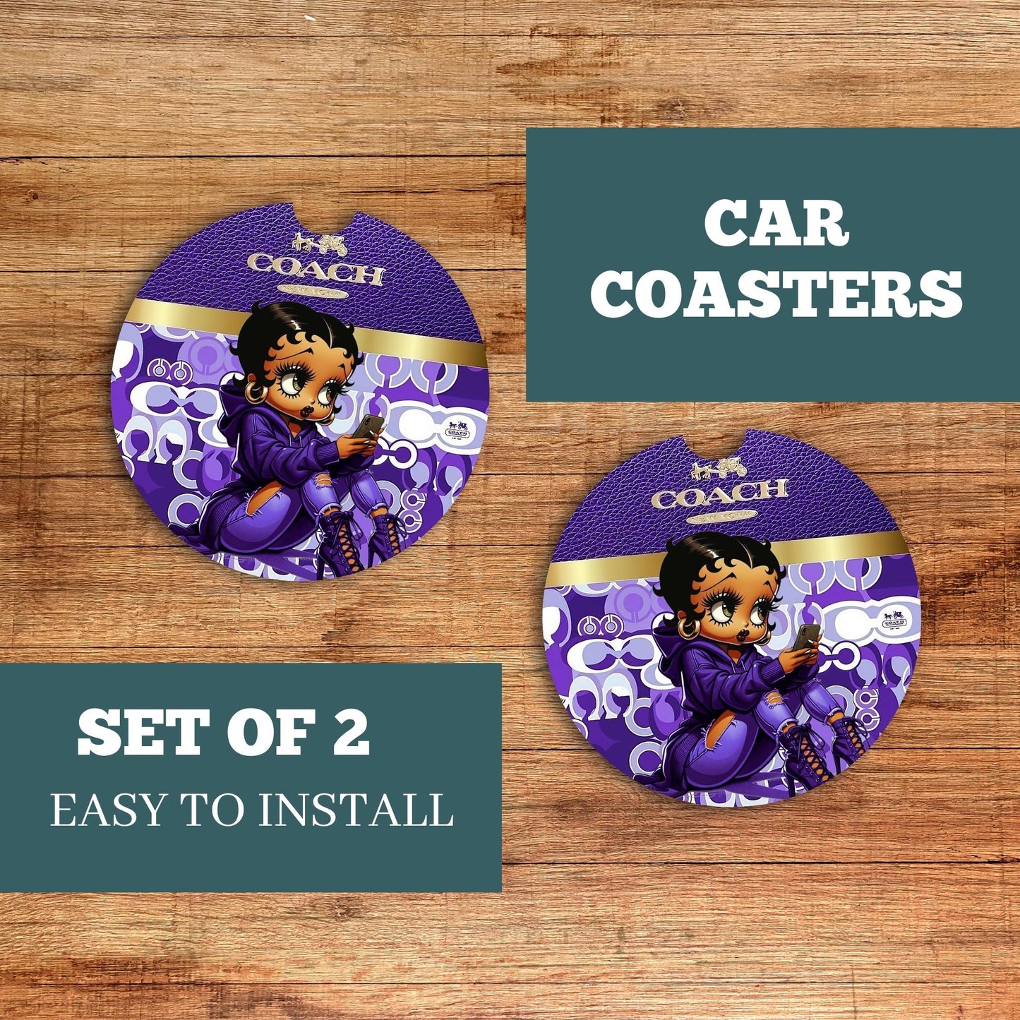 Coach Betty Car Coaster