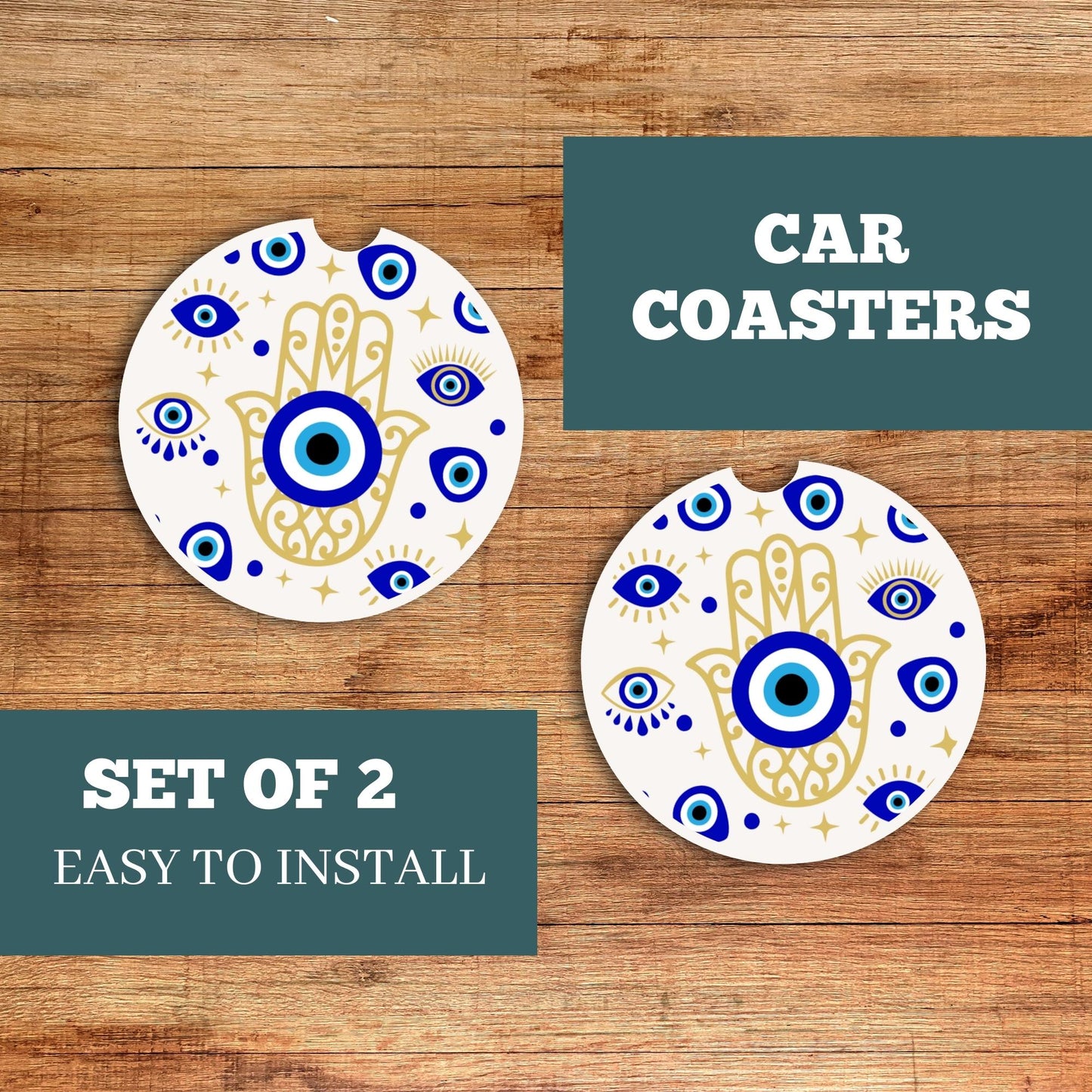 Evil Eye Car Coaster