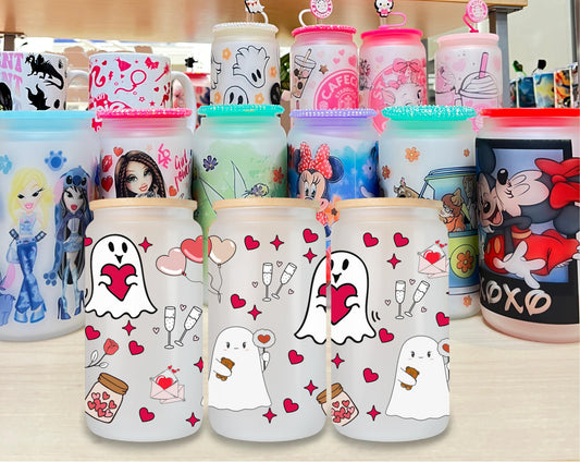 Ghost Love Glass Cup