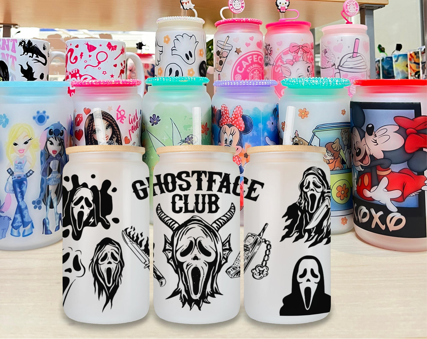 Ghostface 3 Glass Cup