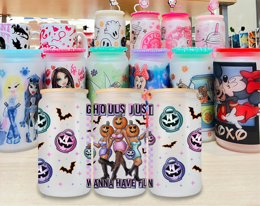 Ghouls Fun Glass Cup