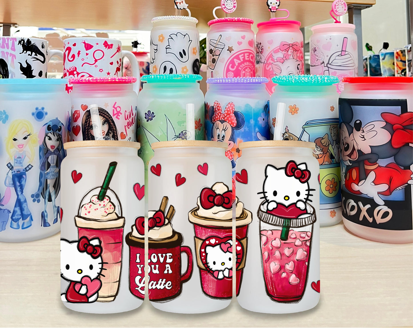 Hello Kitty 18 Glass Cup