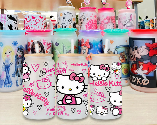 Hello Kitty 3 Glass Cup