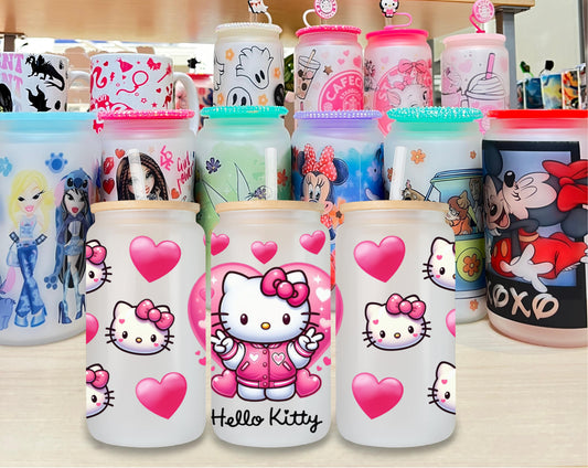 Hello Kitty 8 Glass Cup