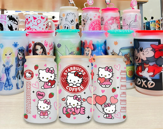 Hello Kitty Glass Cup