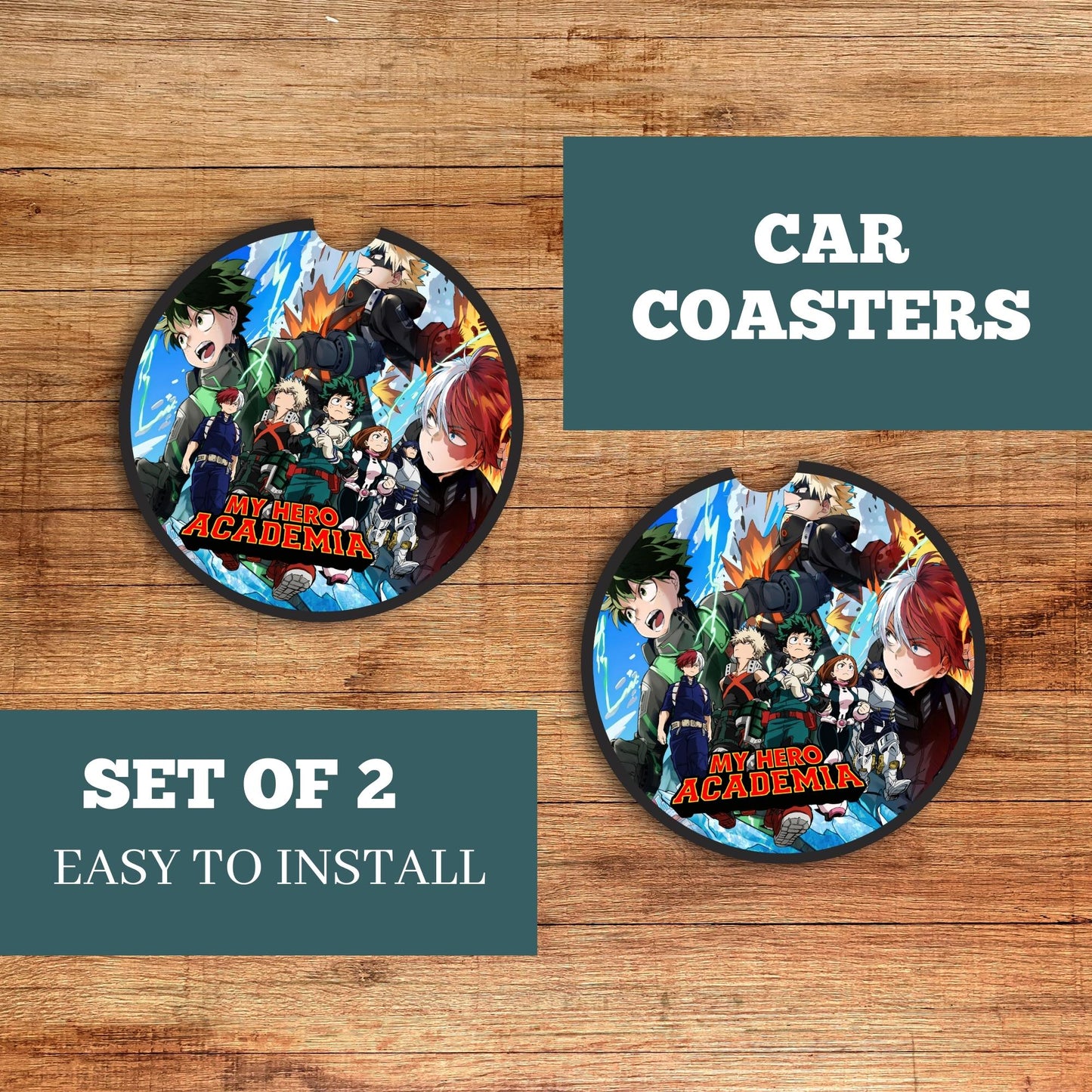 Hero Academia Car Coaster