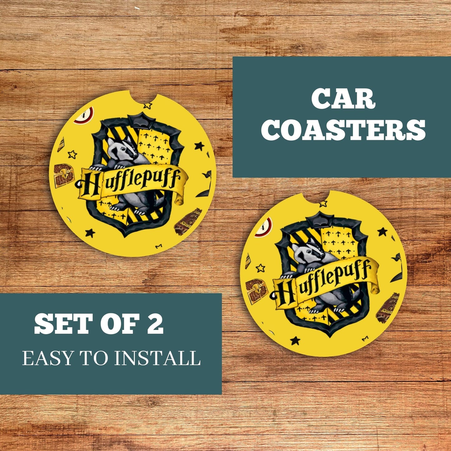 Hufflepuff Car Coaster