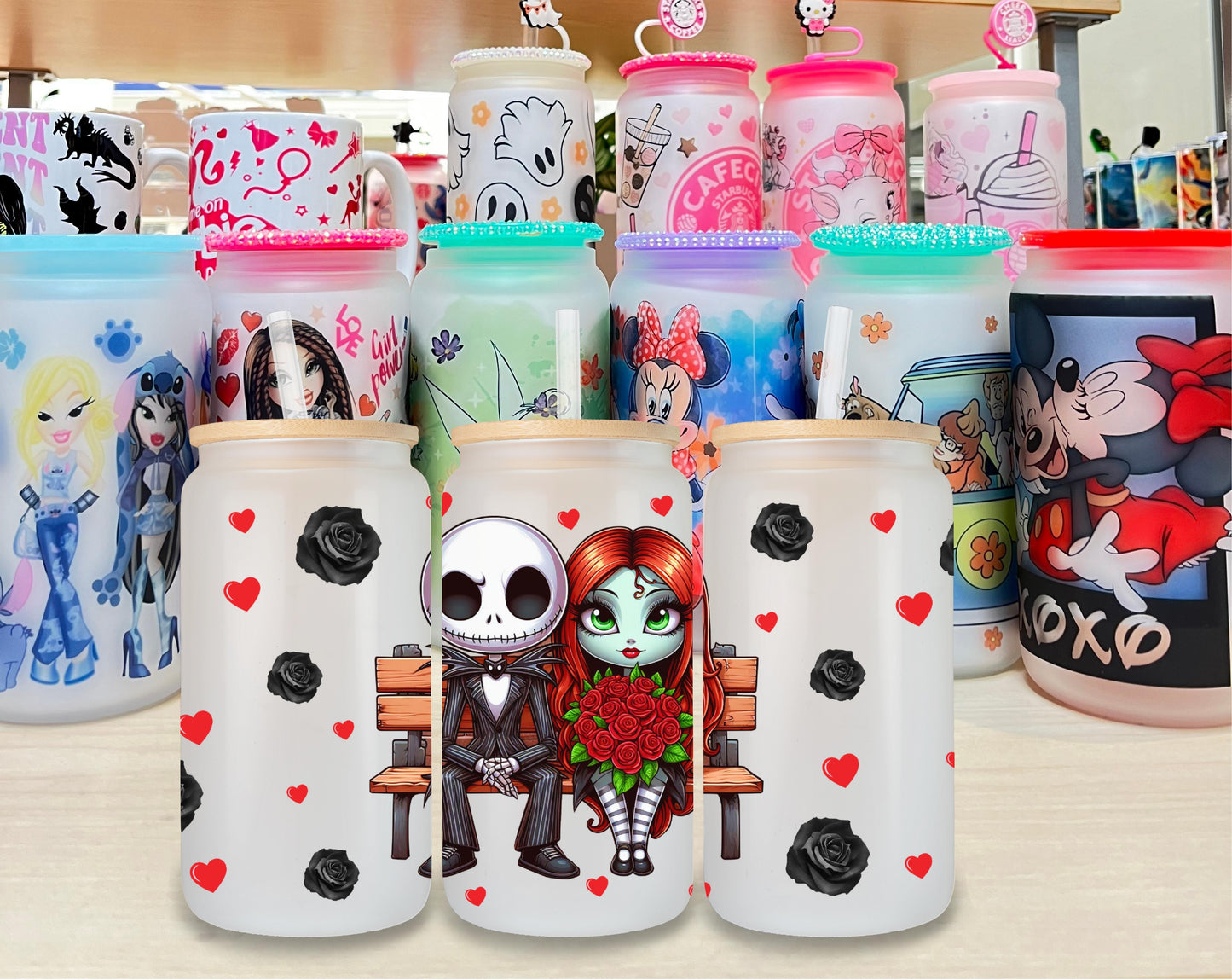 Jack & Sally 2 Glass Cup