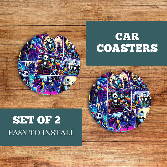 Jack and Sally Car Coaster 2