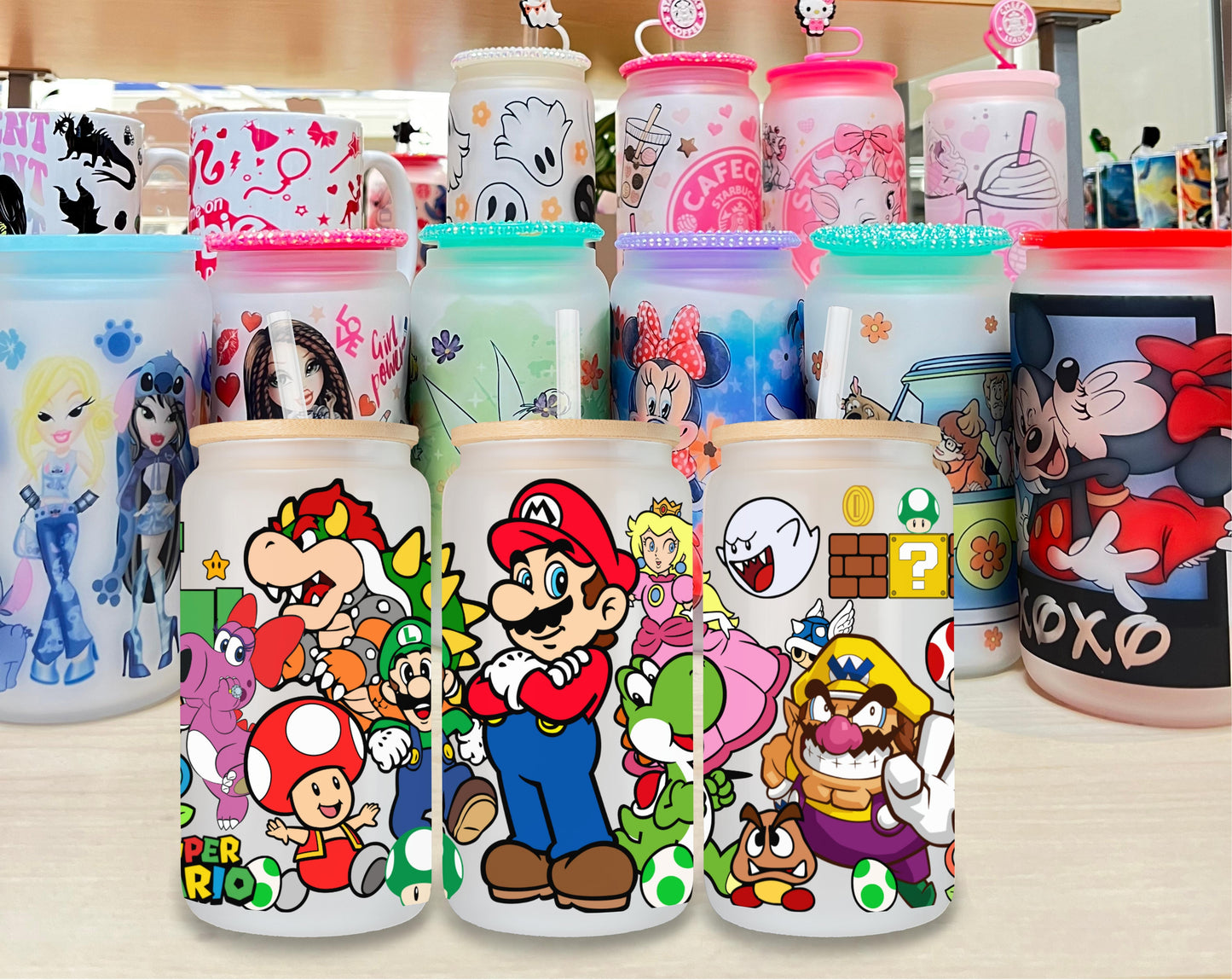 Mario 1 Glass Cup