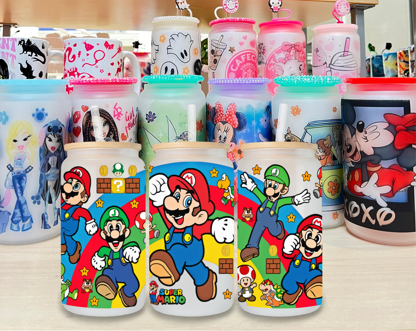 Mario 3 Glass Cup