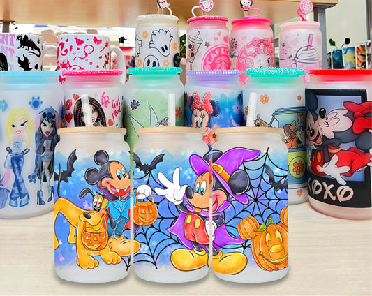 Mickey Halloween Glass Cup