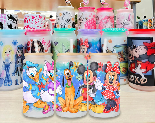 Mickey and Friends Glass Cup