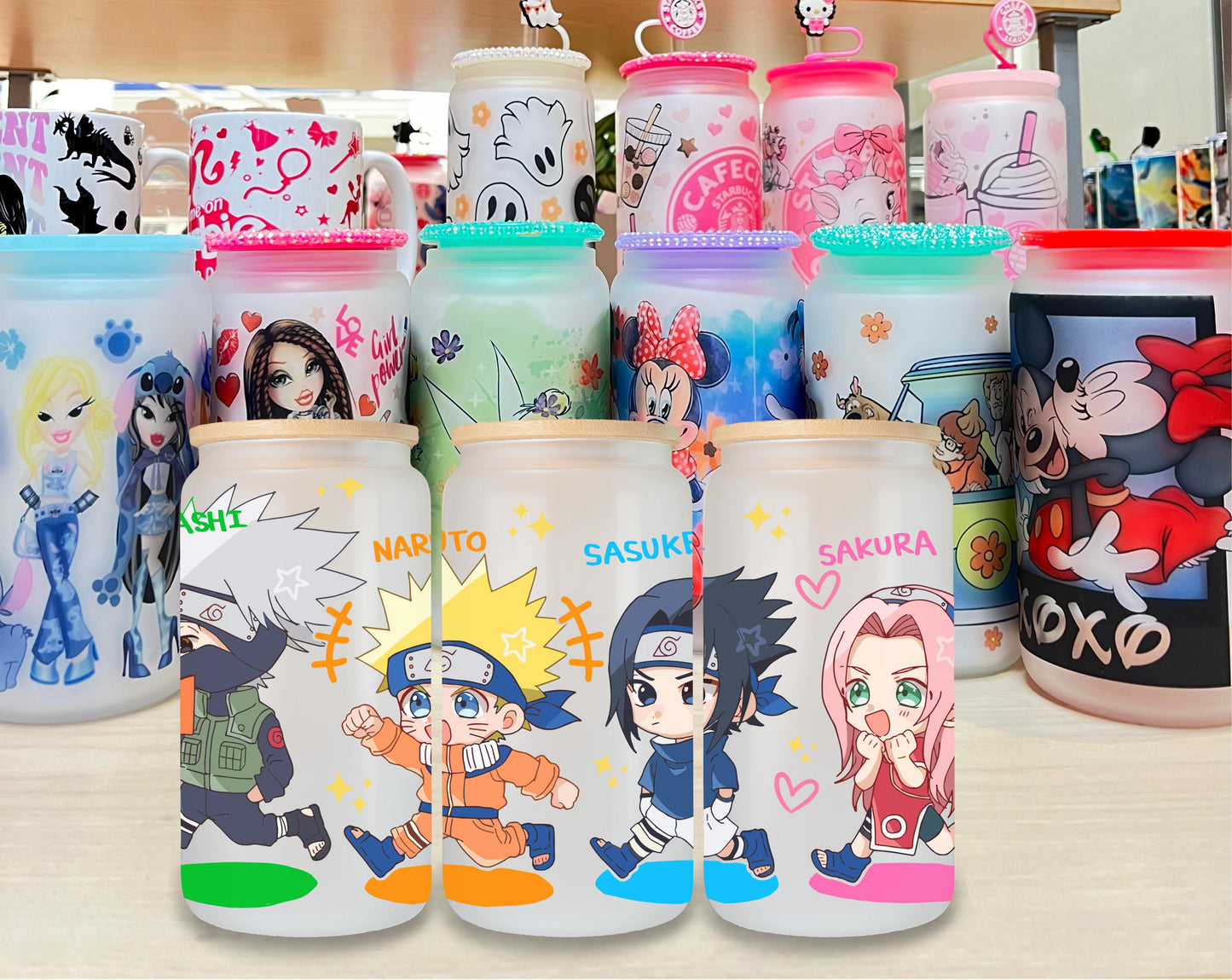 Naruto Chibi Glass Cup