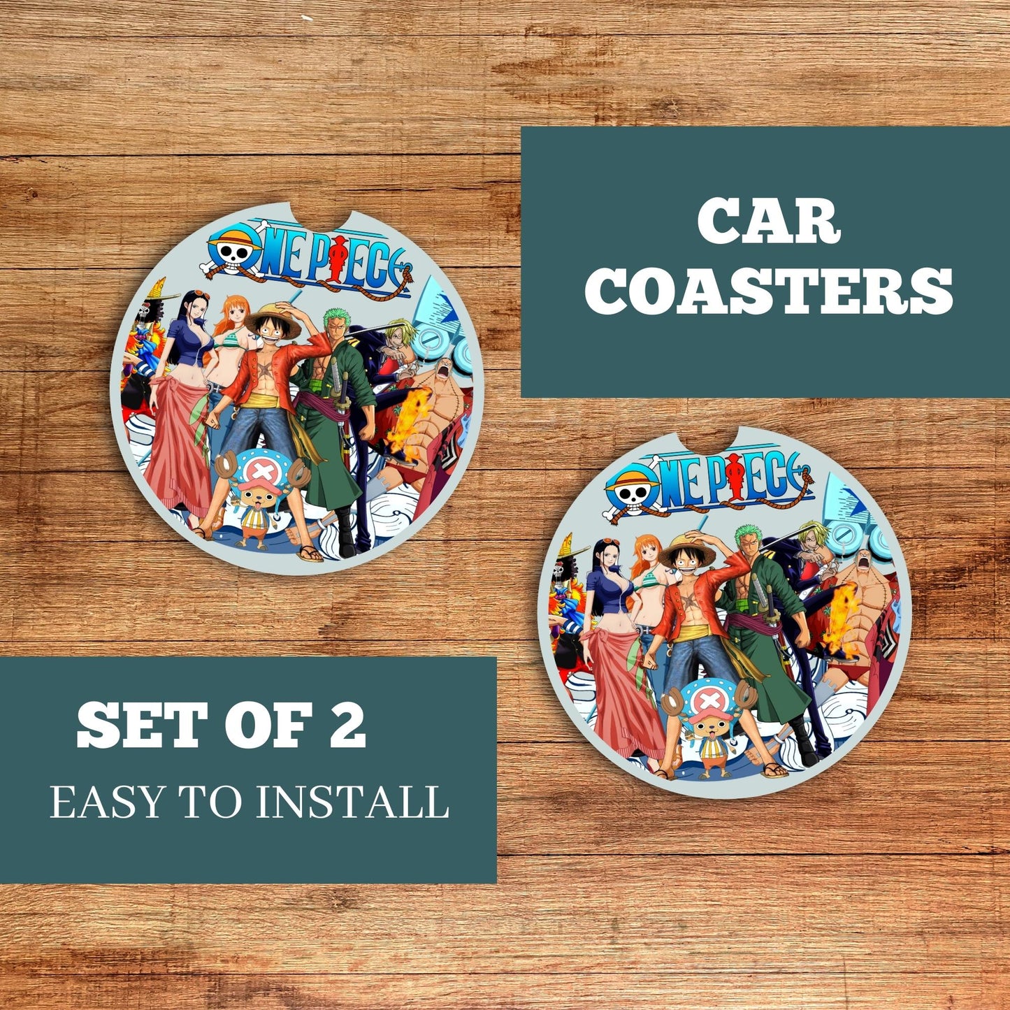 One Piece Car Coaster 2