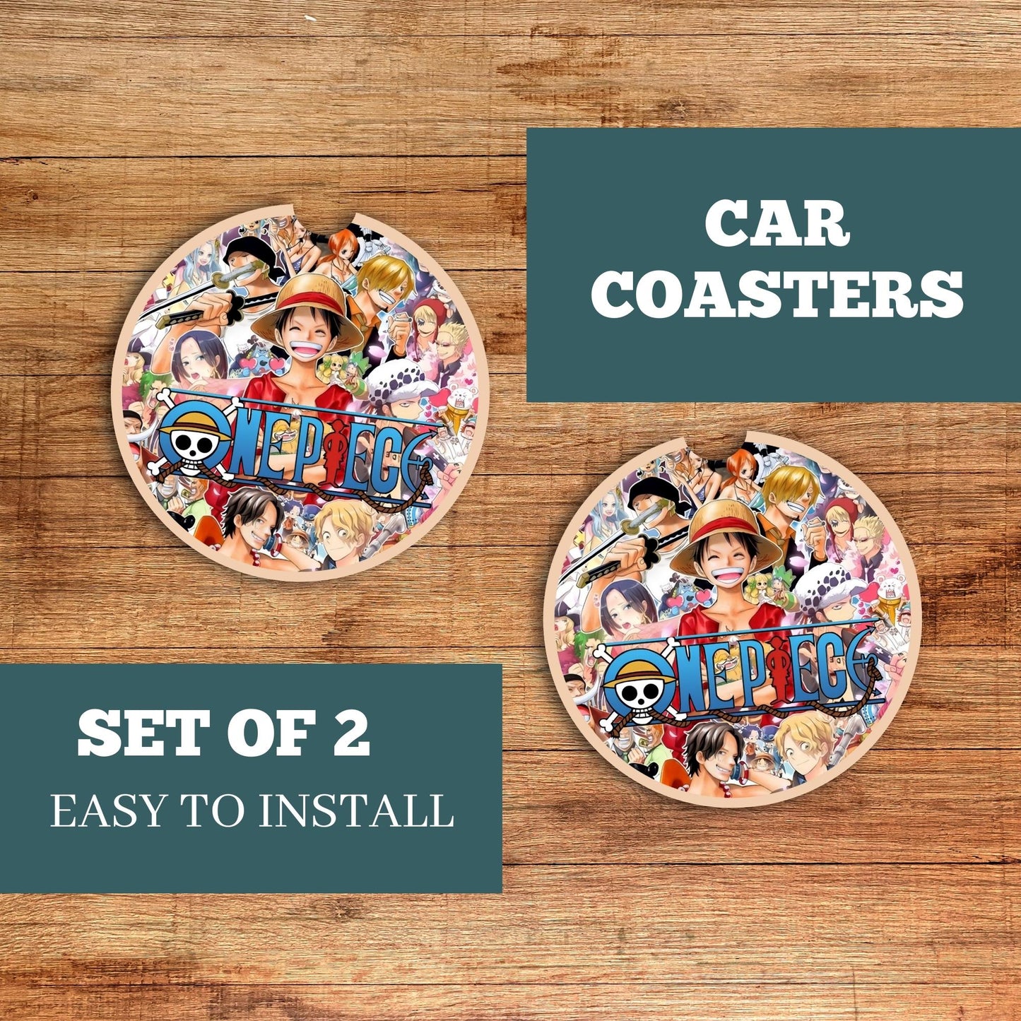 One Piece Car Coaster