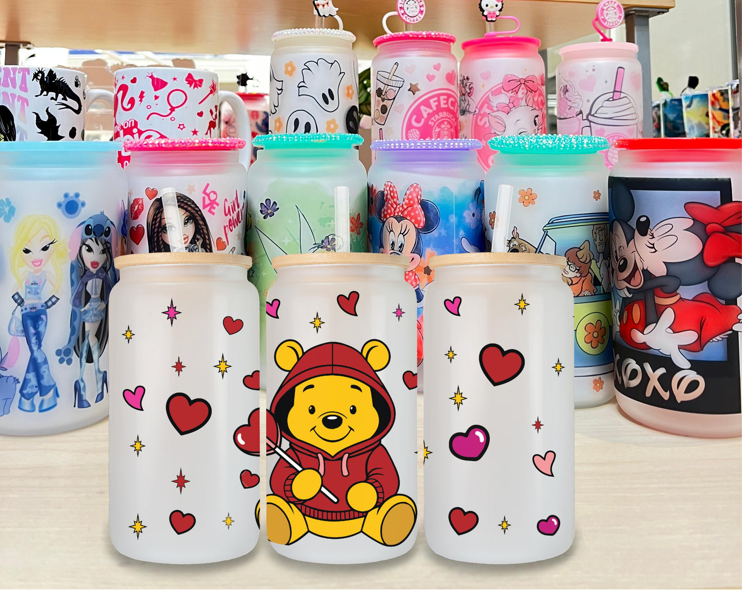 Pooh 2 Glass Cup