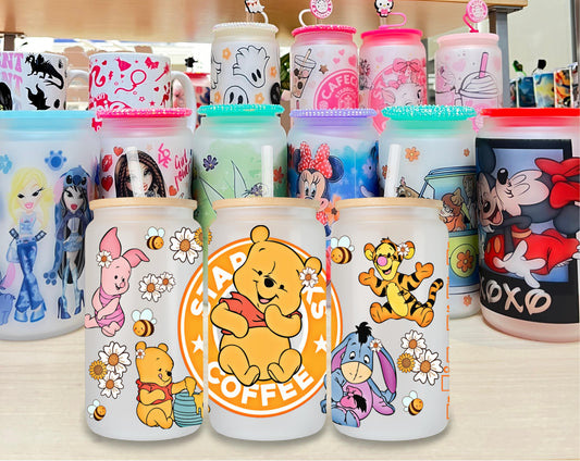 Pooh Starbees Glass Cup