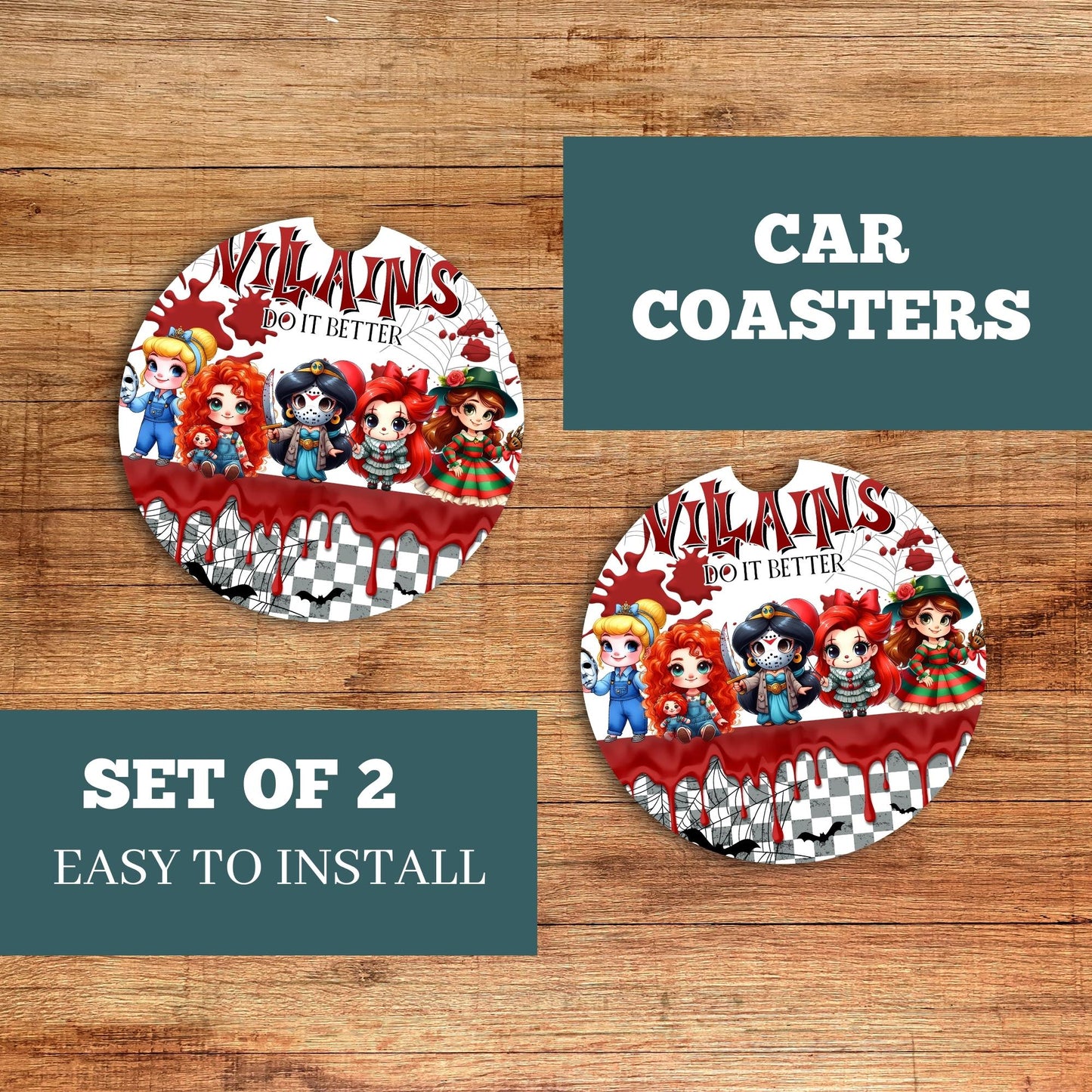 Princess Villains Car Coaster