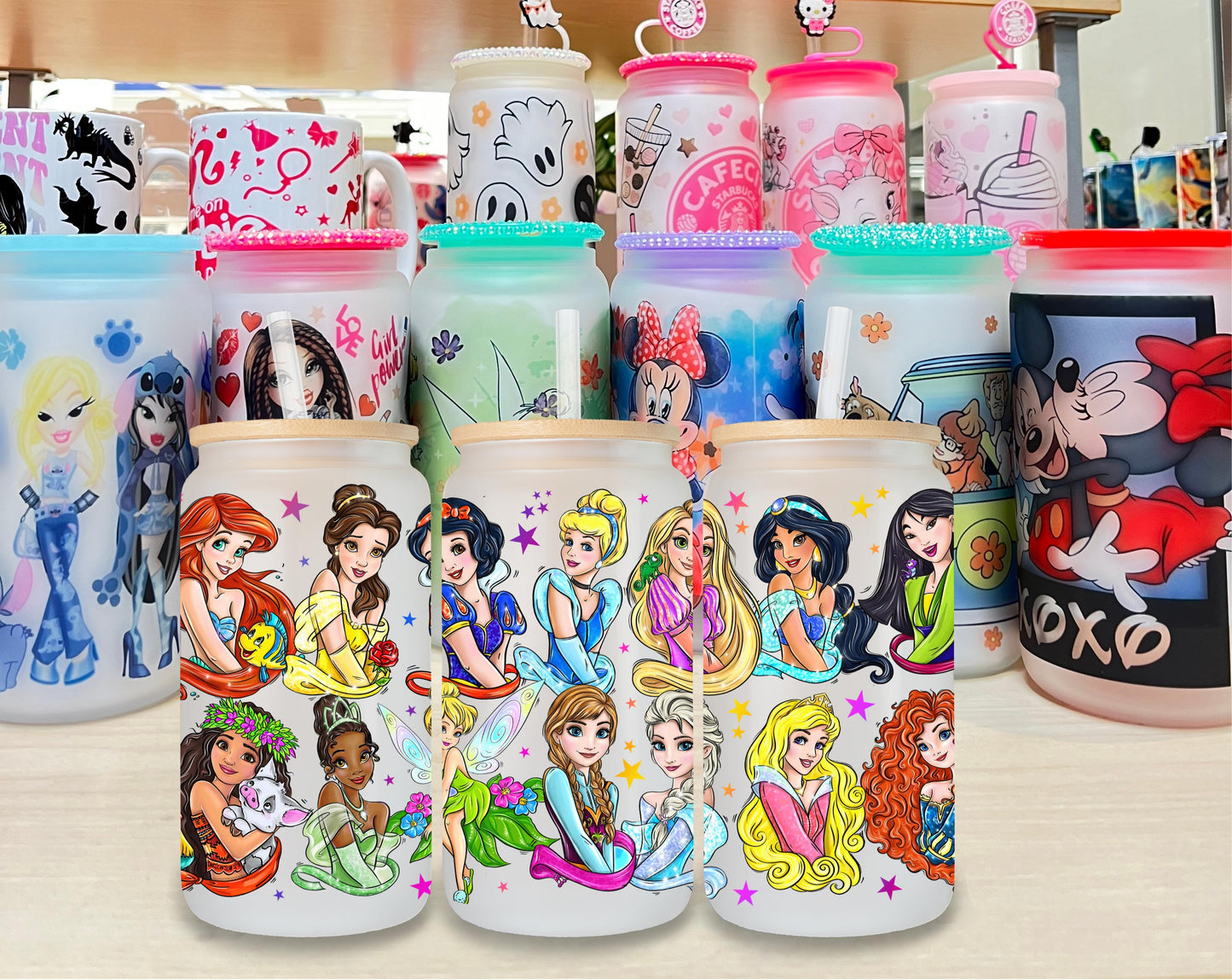 Princesses Glass Cup