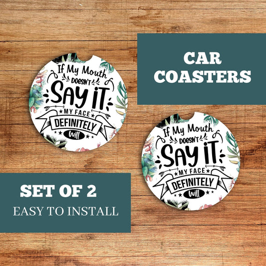 Say it Car Coaster