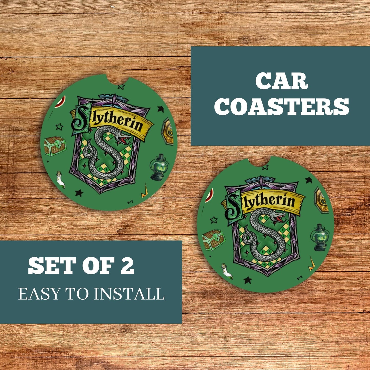 Slytherin Car Coaster