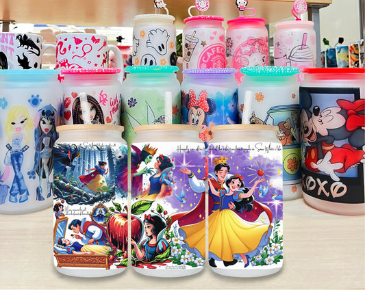 Snow White Glass Cup