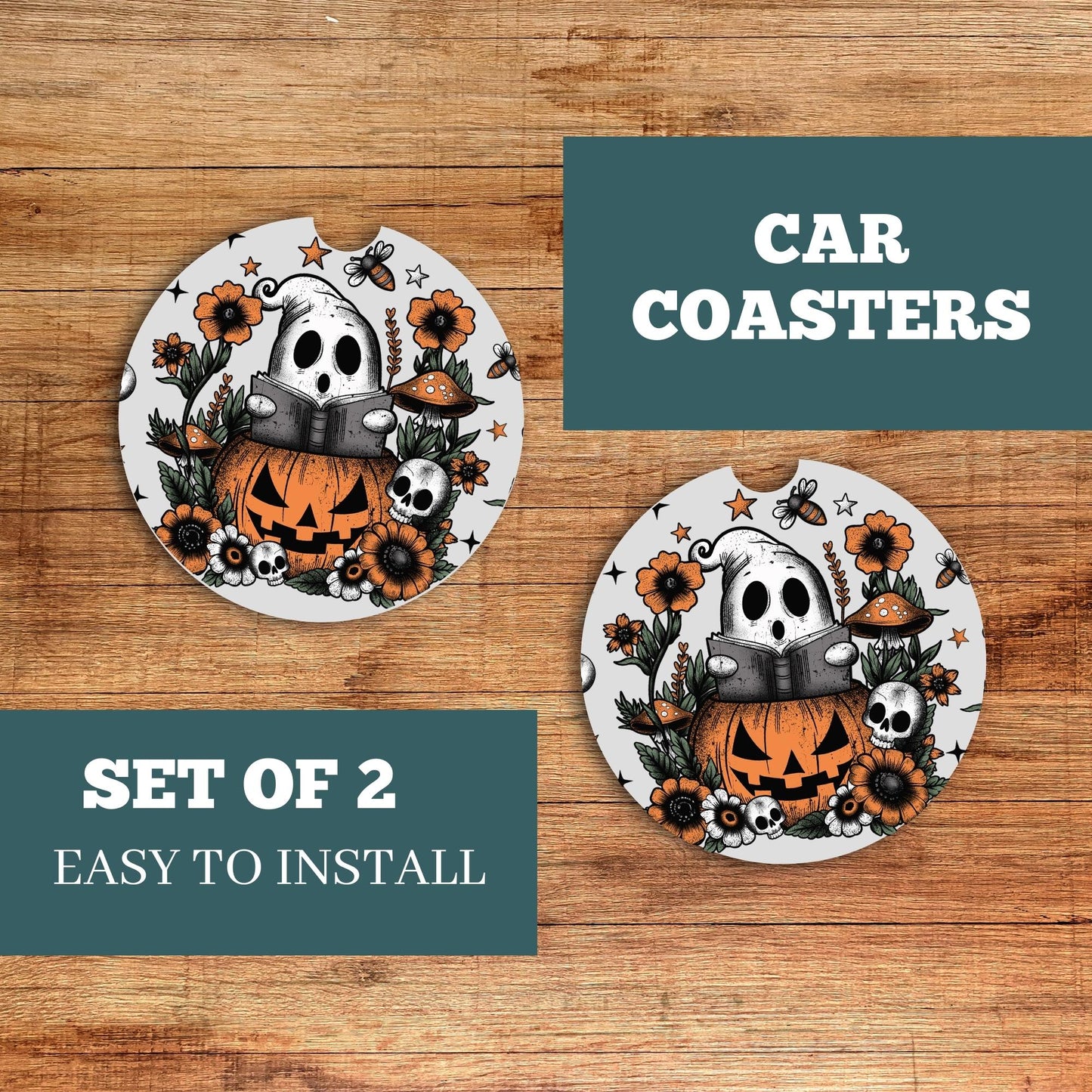 Spooky Ghost Car Coaster