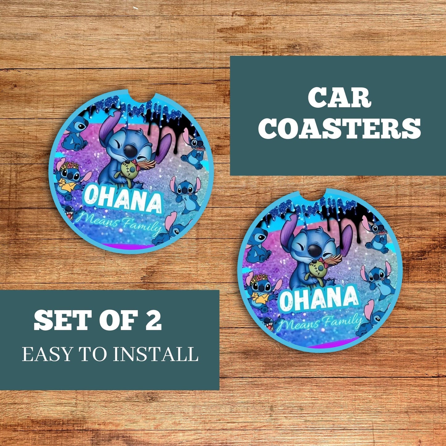 Stitch Car Coaster 2