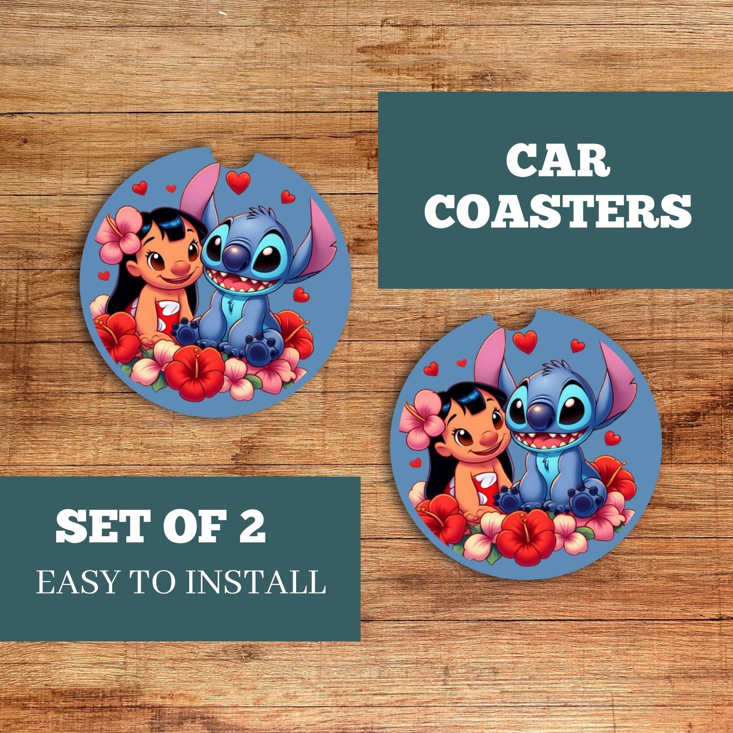 Stitch Car Coaster 3