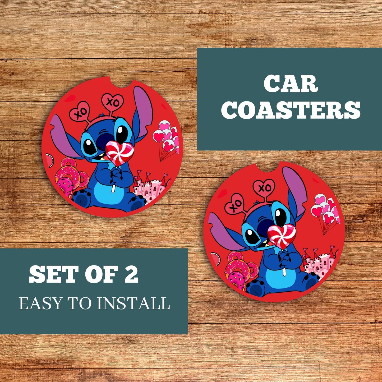 Stitch Car Coaster 5