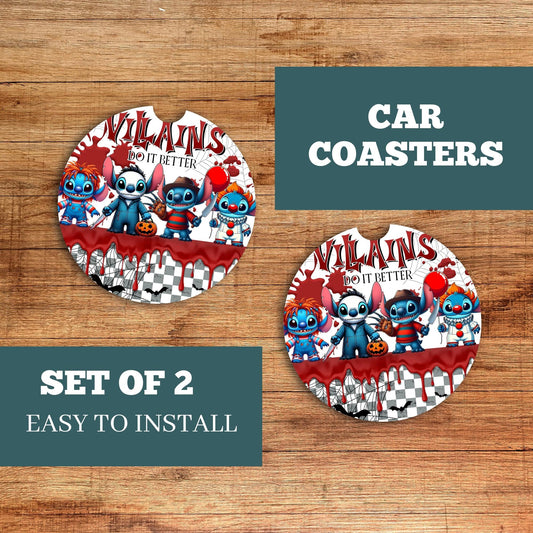 Stitch Villains Car Coaster