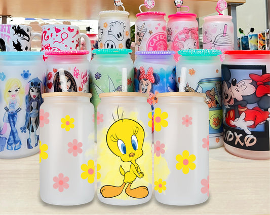 Tweety Glass Cup