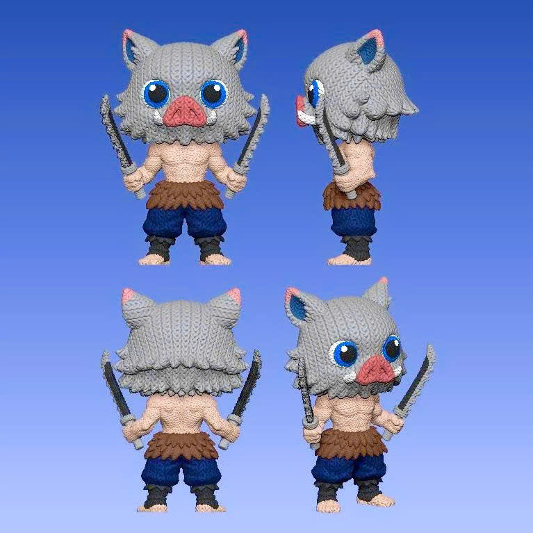Crochet Style Demon Slayer 3D Figure