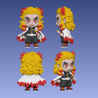 Crochet Style Demon Slayer 3D Figure
